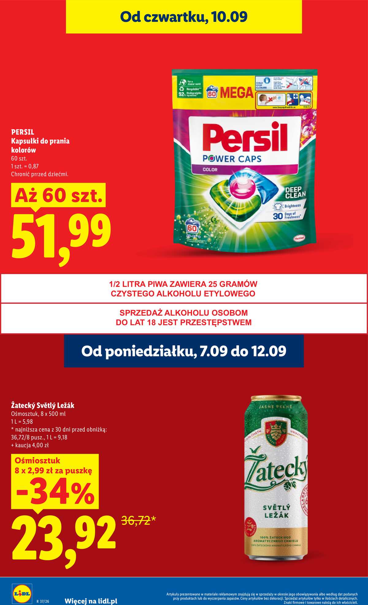 Leták Lidl Polsko 10.9.-12.9.2026 - Leták platí od 10. září do 12. září strana 24
