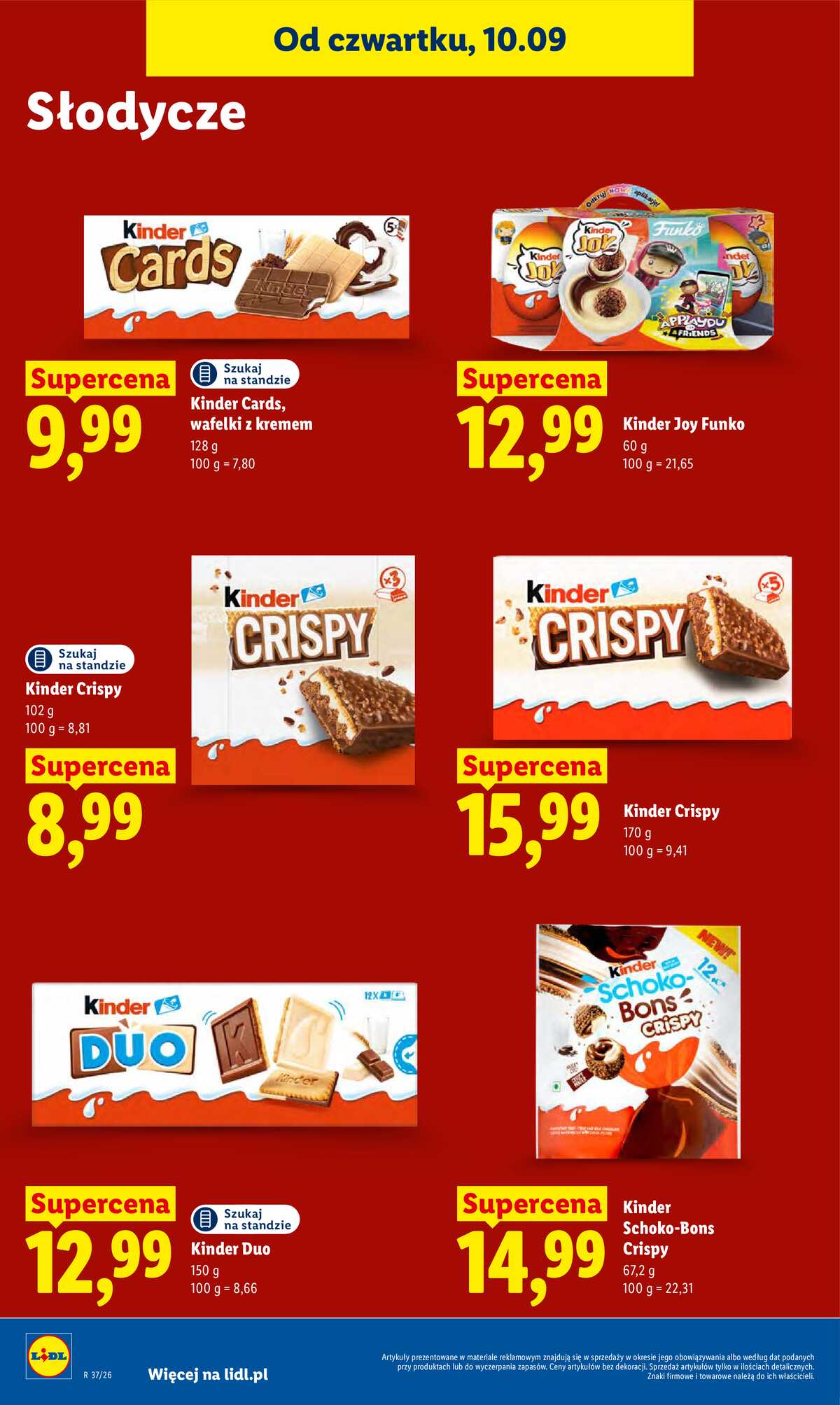 Leták Lidl Polsko 10.9.-12.9.2026 - Leták platí od 10. září do 12. září strana 66