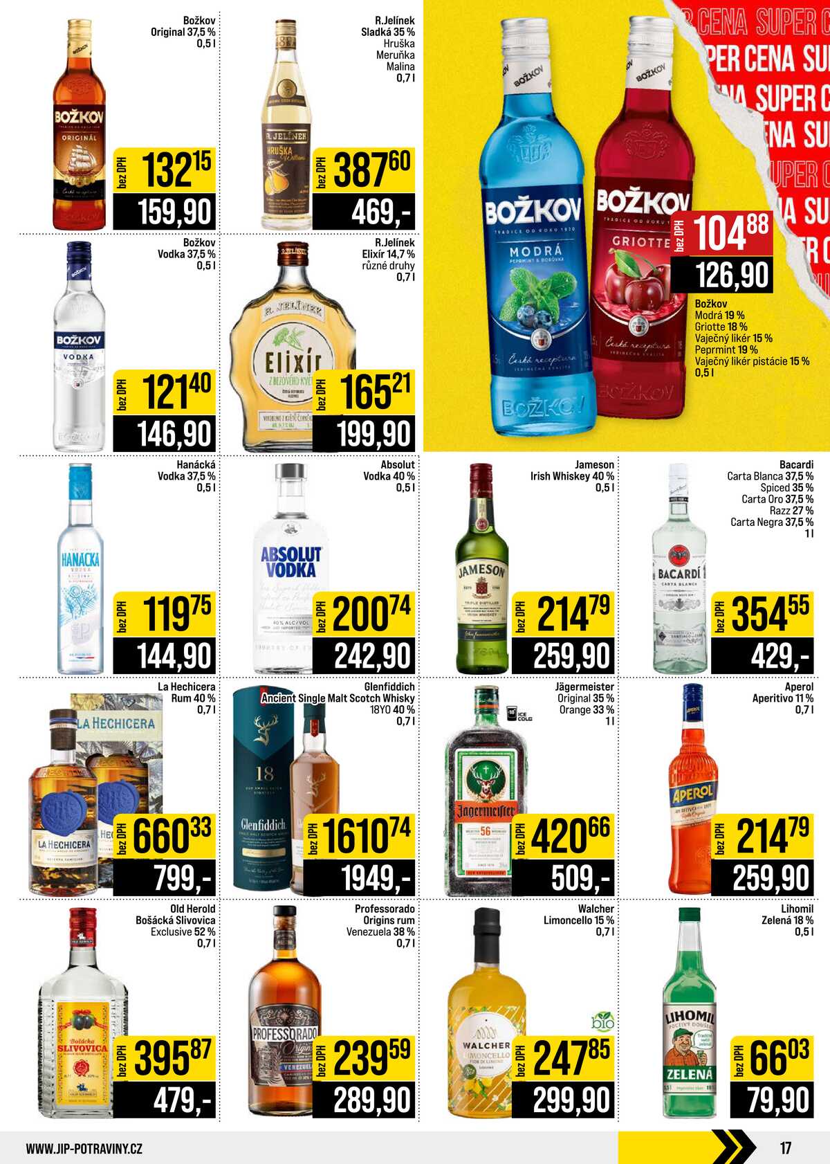 JIP Cash & Carry Brno, Praha, Ostrava, Jilemnice, Pardubice, Ostrava, Karlovy Vary, Olomouc a Zlín od 9.9. do 15.9.2026 strana 17