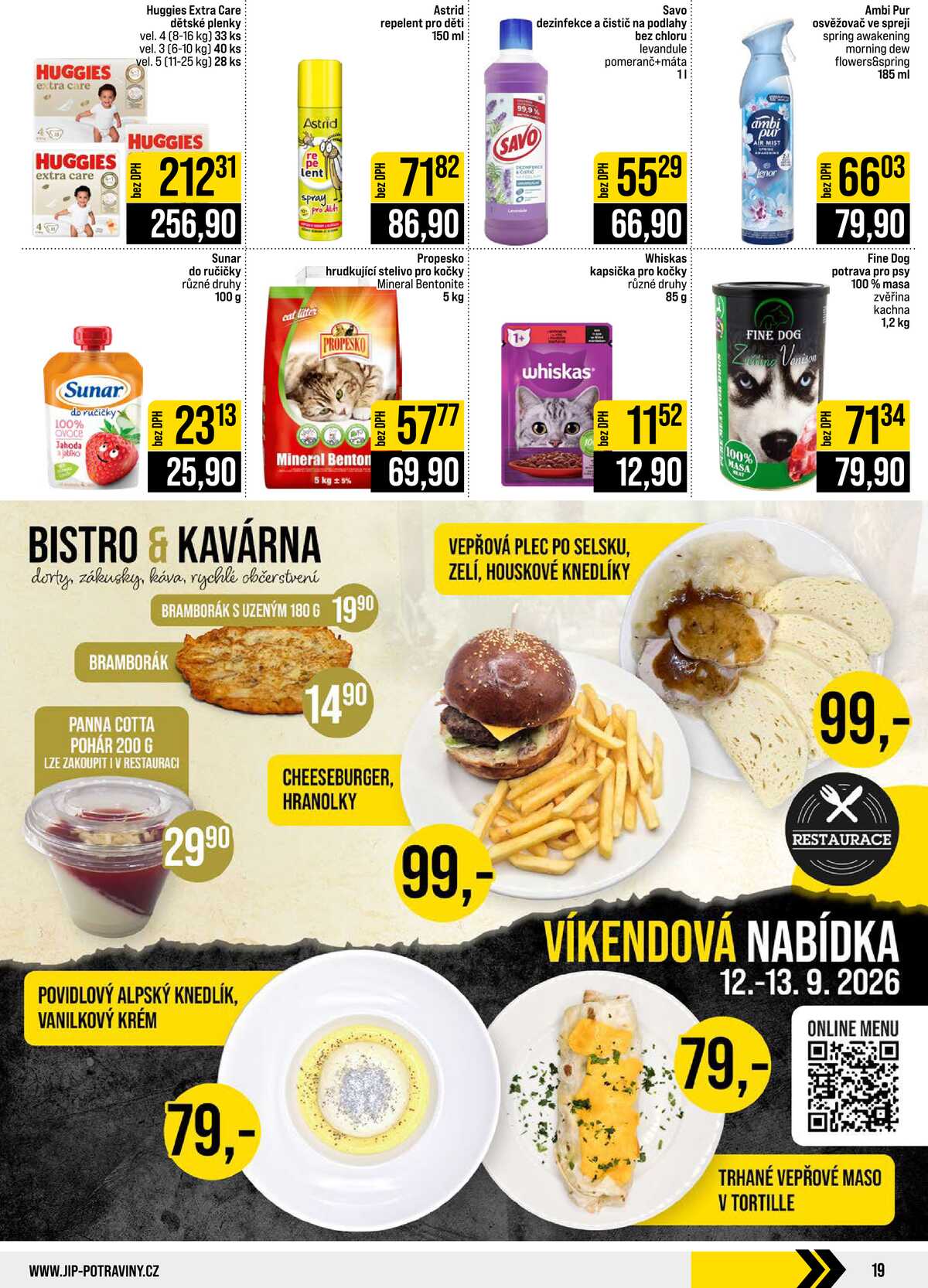 JIP Cash & Carry Brno, Praha, Ostrava, Jilemnice, Pardubice, Ostrava, Karlovy Vary, Olomouc a Zlín od 9.9. do 15.9.2026 strana 19