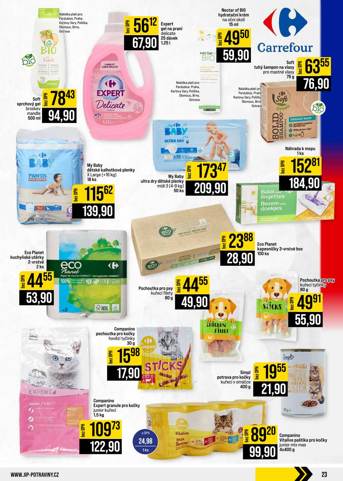 JIP Cash & Carry Brno, Praha, Ostrava, Jilemnice, Pardubice, Ostrava, Karlovy Vary, Olomouc a Zlín od 9.9. do 15.9.2026 strana 23