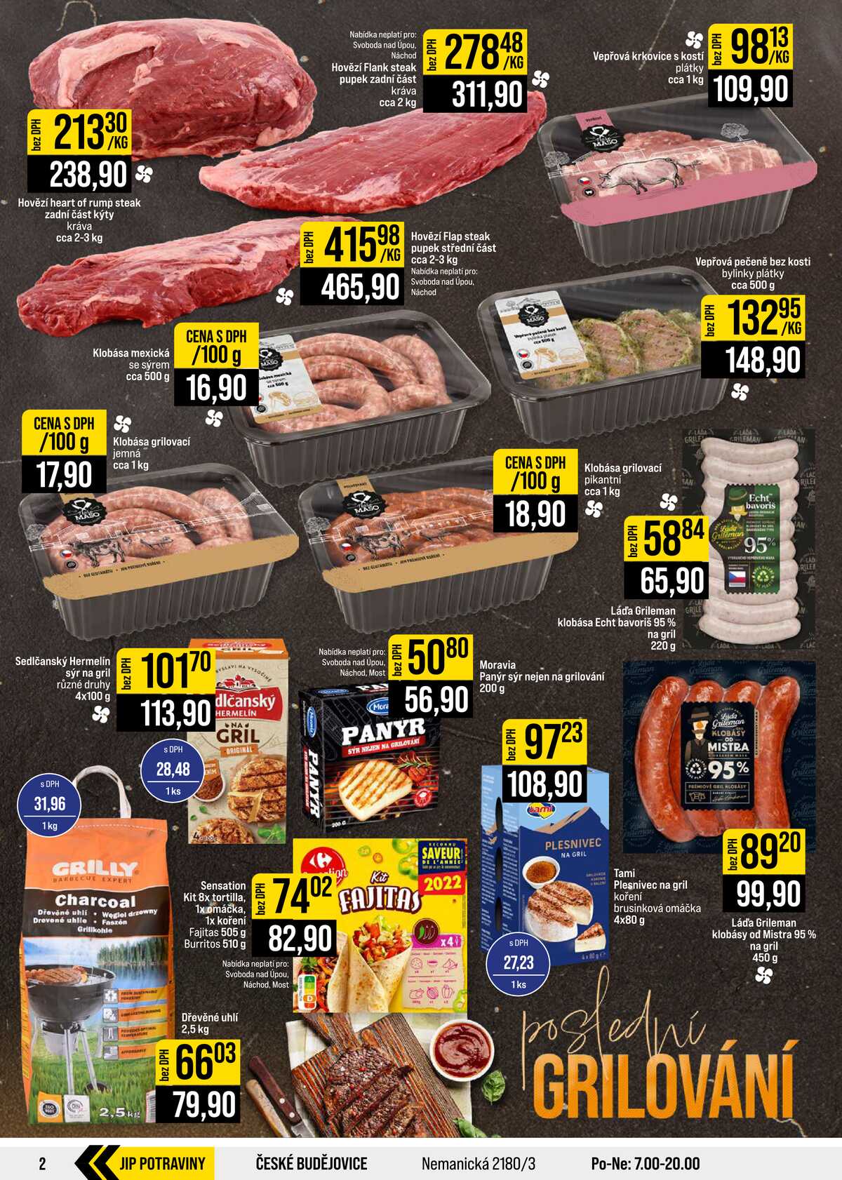 JIP Cash & Carry České Budějovice, Most, Náchod, Polička, Sušice a Svoboda nad Úpou od 9.9. do 15.9.2026 strana 2