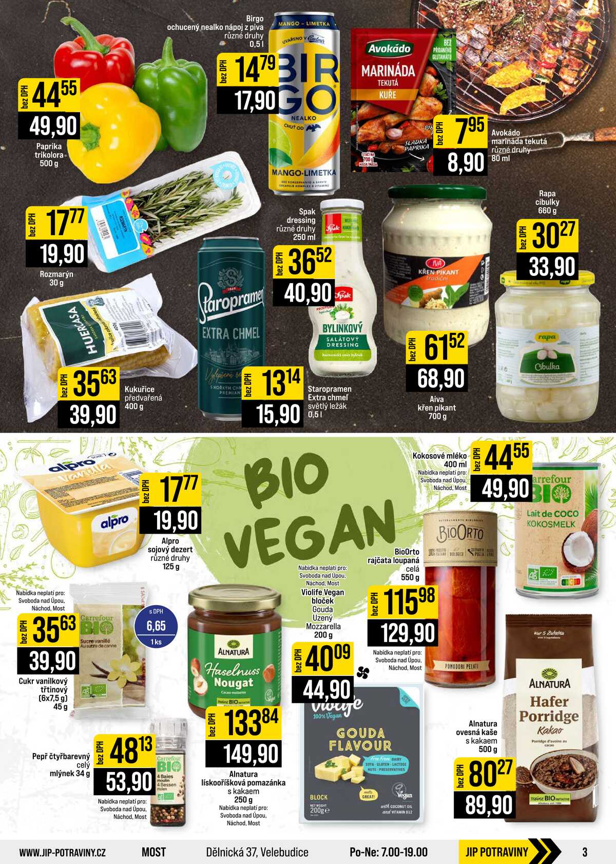 JIP Cash & Carry České Budějovice, Most, Náchod, Polička, Sušice a Svoboda nad Úpou od 9.9. do 15.9.2026 strana 3