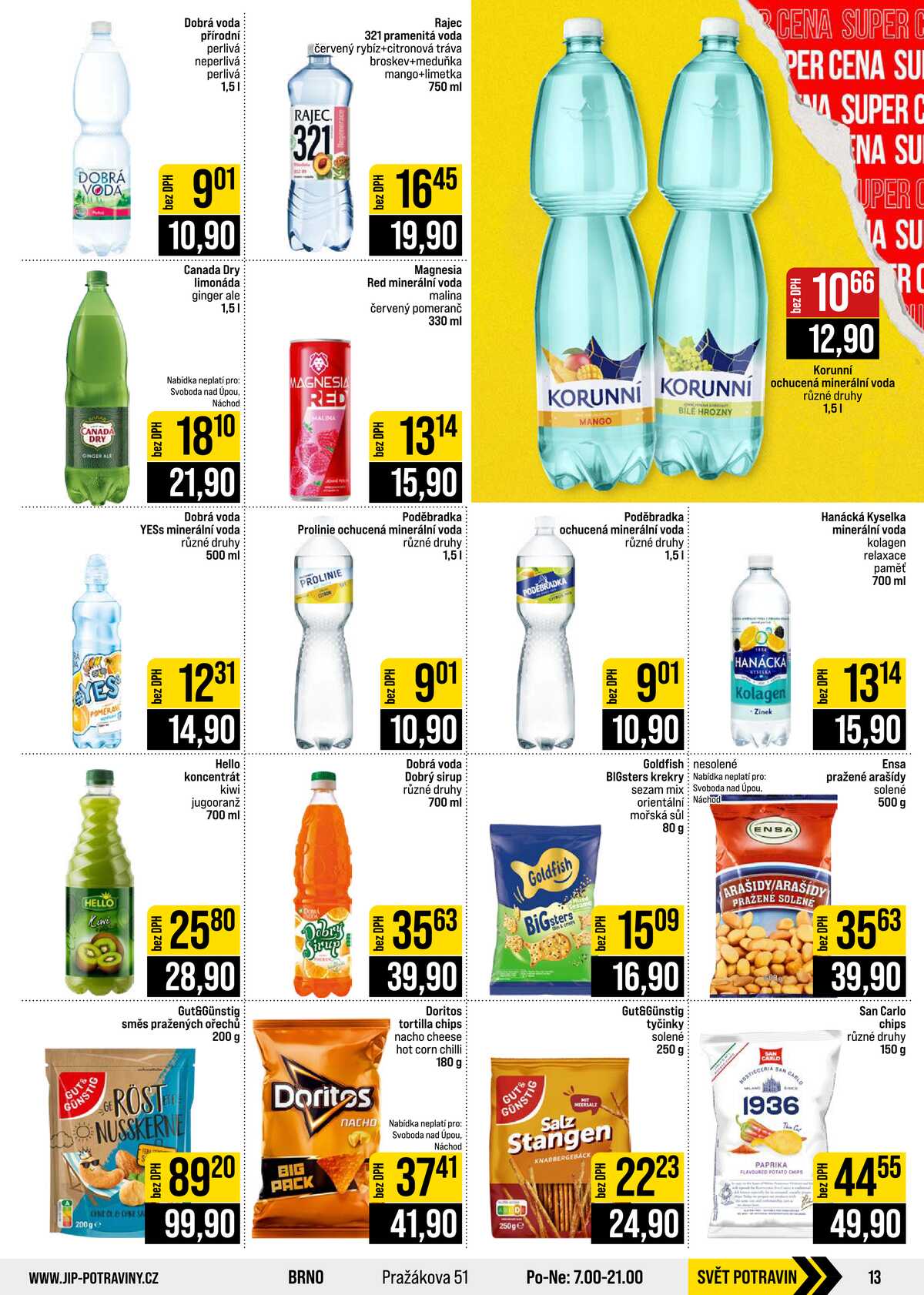 JIP Cash & Carry České Budějovice, Most, Náchod, Polička, Sušice a Svoboda nad Úpou od 9.9. do 15.9.2026 strana 13