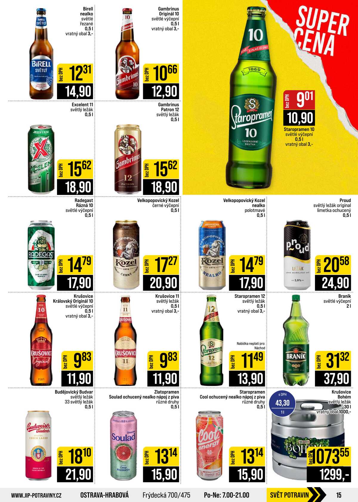 JIP Cash & Carry České Budějovice, Most, Náchod, Polička, Sušice a Svoboda nad Úpou od 9.9. do 15.9.2026 strana 15