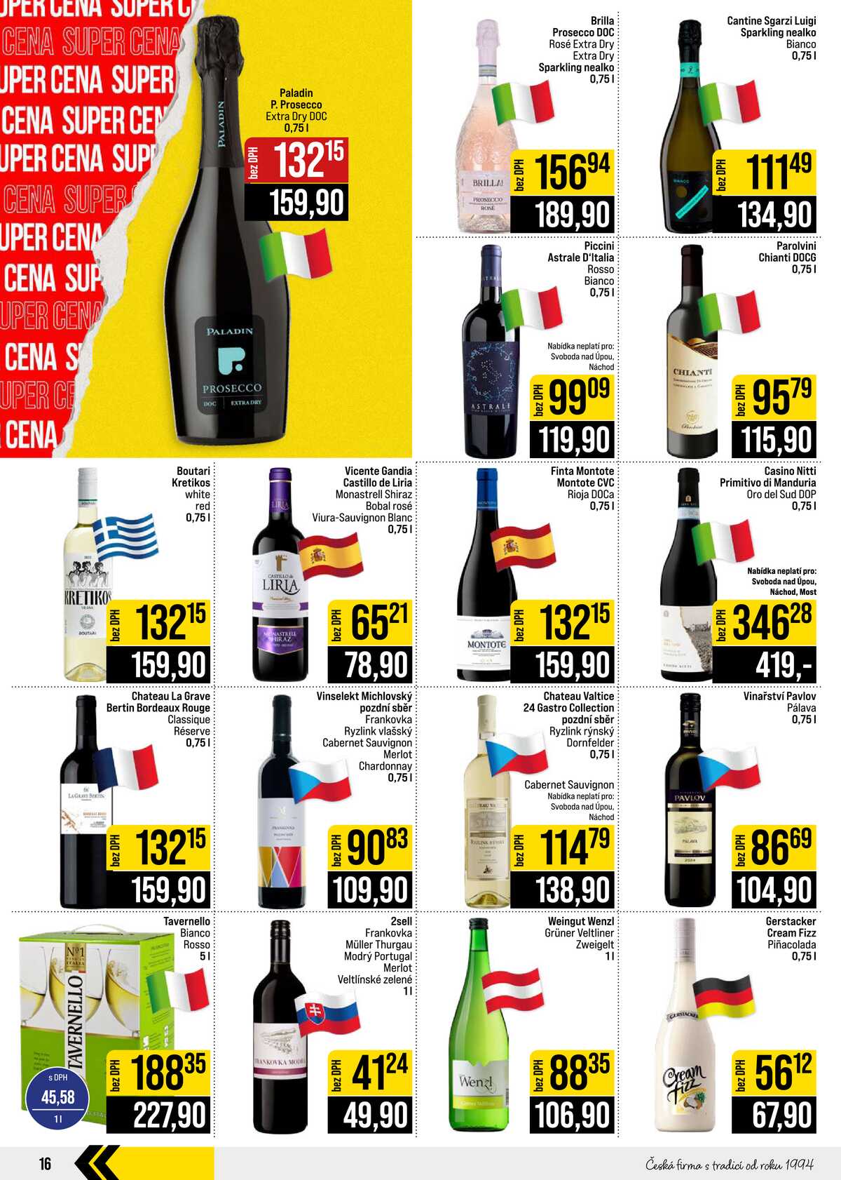 JIP Cash & Carry České Budějovice, Most, Náchod, Polička, Sušice a Svoboda nad Úpou od 9.9. do 15.9.2026 strana 16