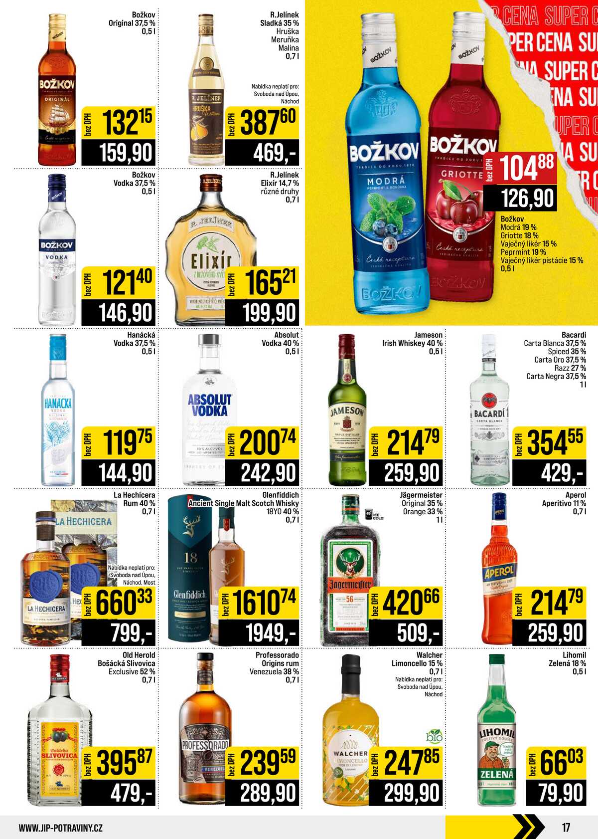 JIP Cash & Carry České Budějovice, Most, Náchod, Polička, Sušice a Svoboda nad Úpou od 9.9. do 15.9.2026 strana 17