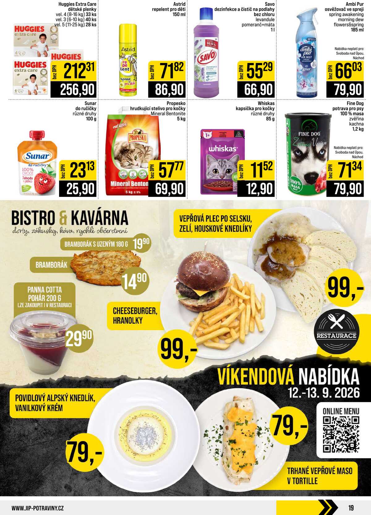 JIP Cash & Carry České Budějovice, Most, Náchod, Polička, Sušice a Svoboda nad Úpou od 9.9. do 15.9.2026 strana 19