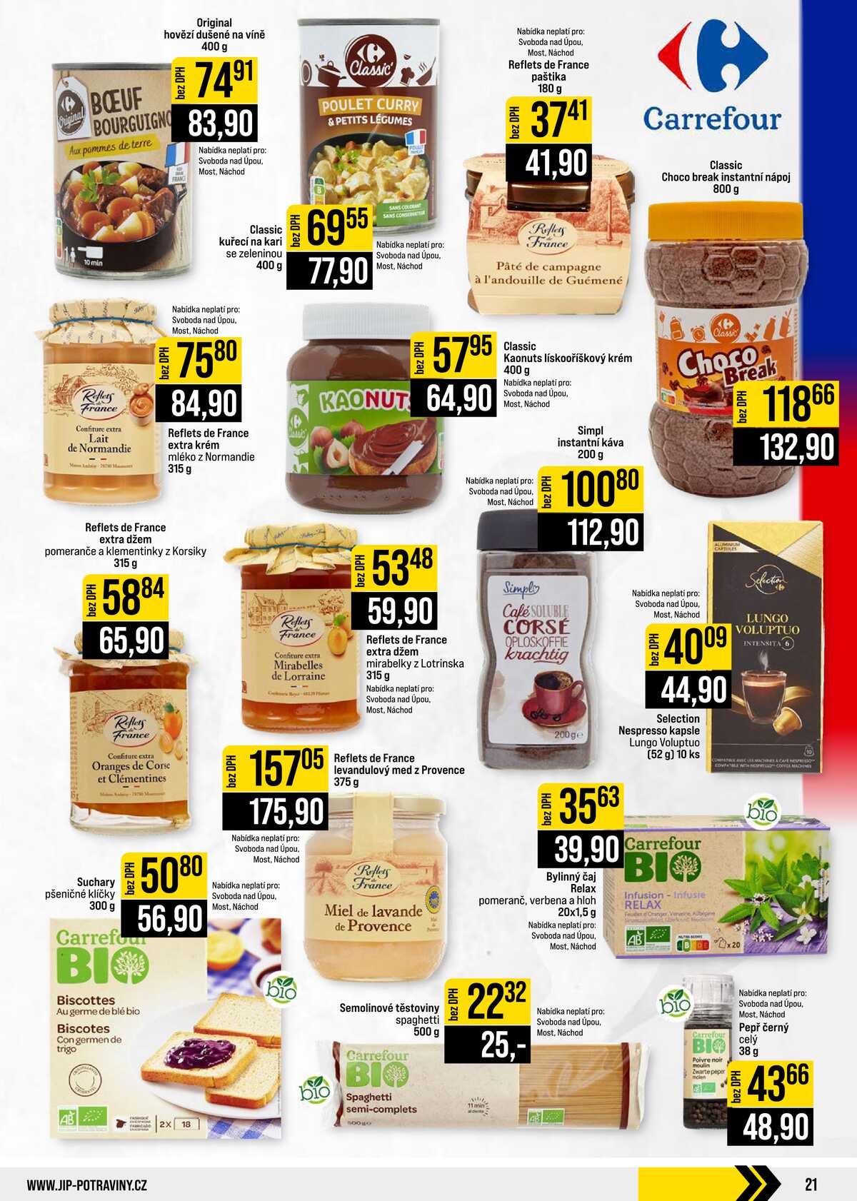 JIP Cash & Carry České Budějovice, Most, Náchod, Polička, Sušice a Svoboda nad Úpou od 9.9. do 15.9.2026 strana 21