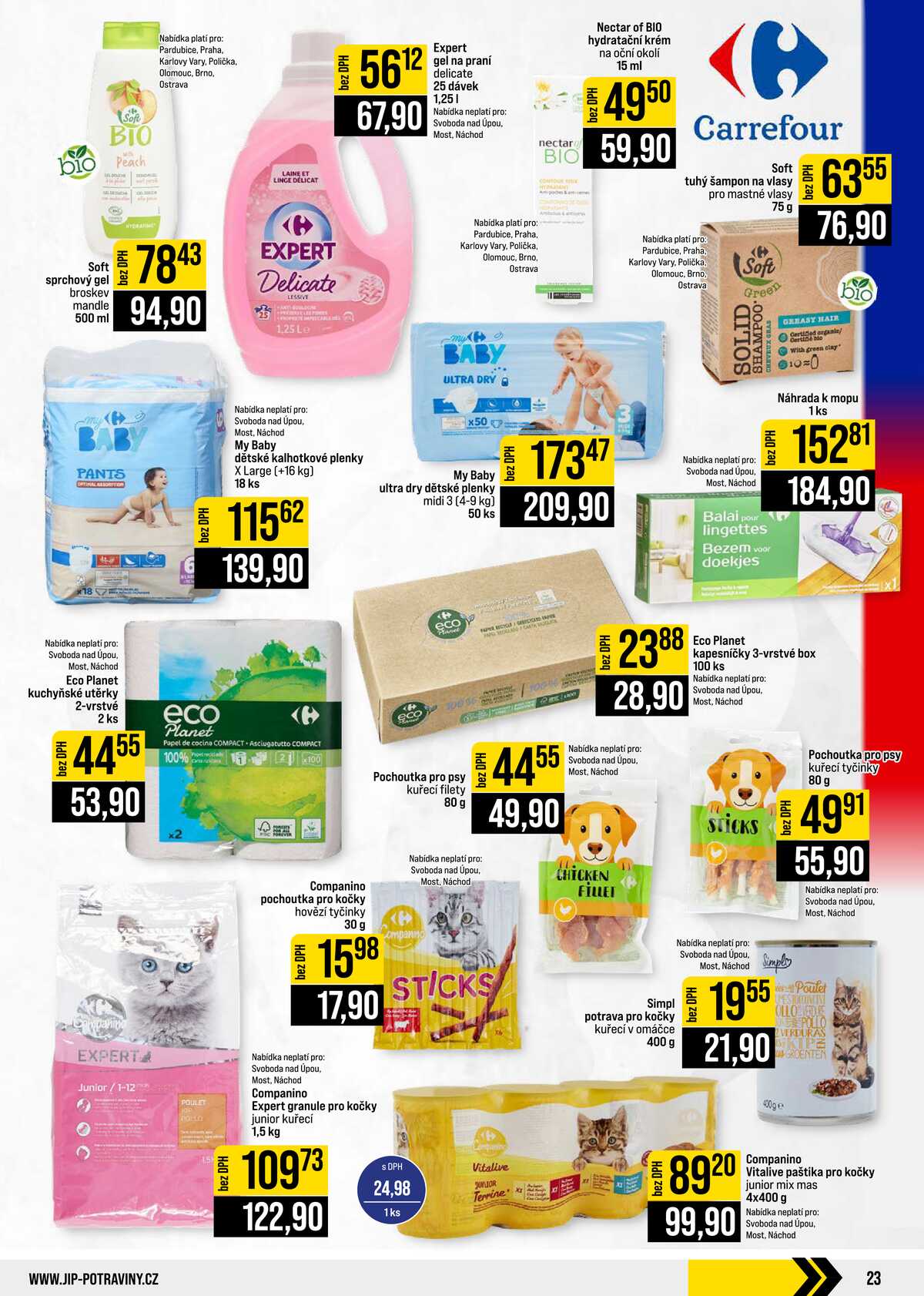 JIP Cash & Carry České Budějovice, Most, Náchod, Polička, Sušice a Svoboda nad Úpou od 9.9. do 15.9.2026 strana 23