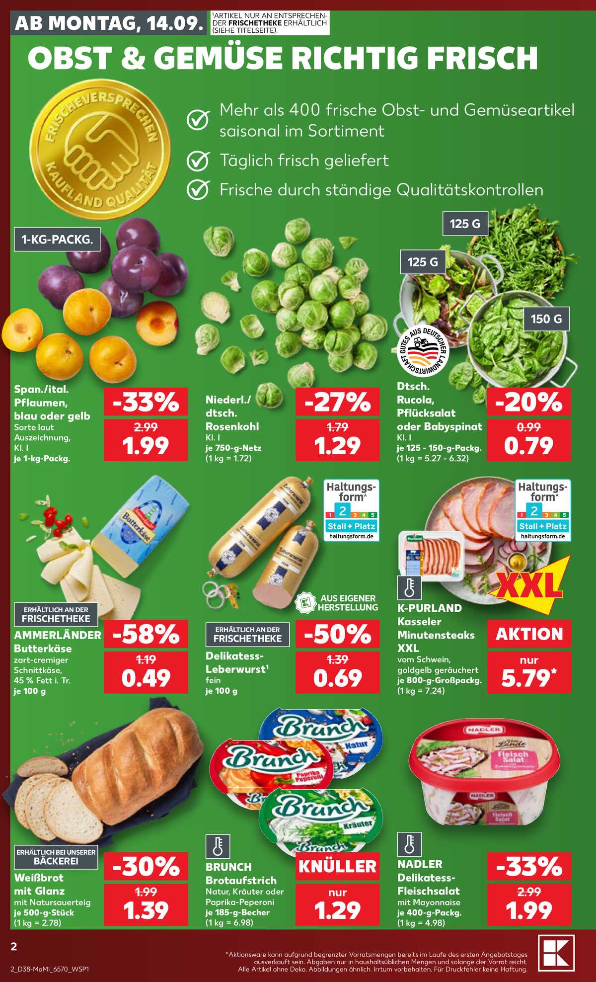 Leták Kaufland Německo 14.9.-16.9.2026 strana 2
