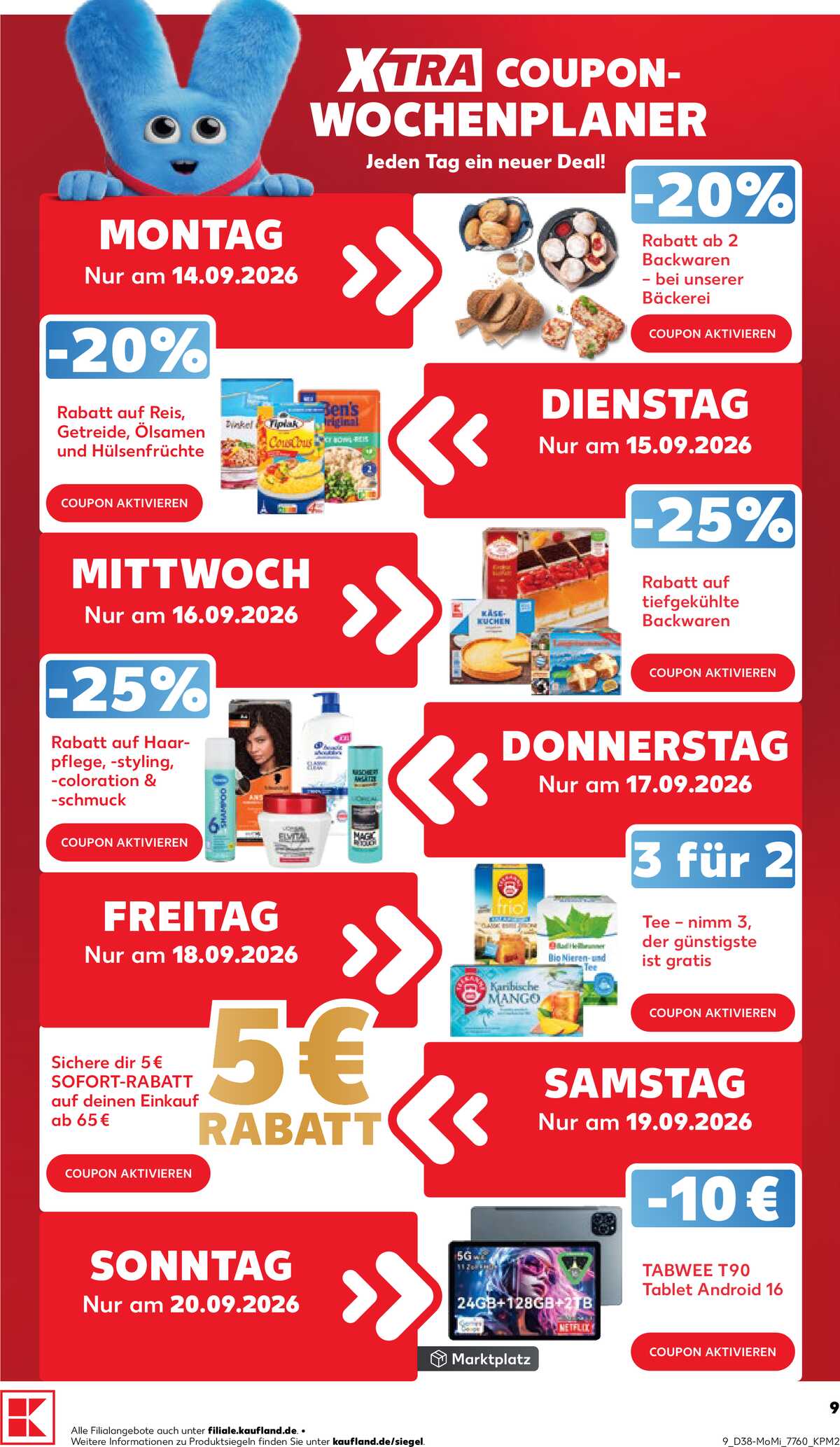 Leták Kaufland Německo 14.9.-16.9.2026 strana 9