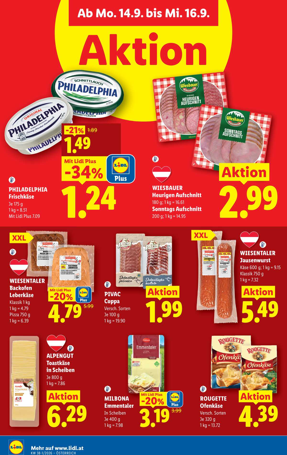 Leták Lidl Rakousko 10.9.-16.9.2026 strana 43