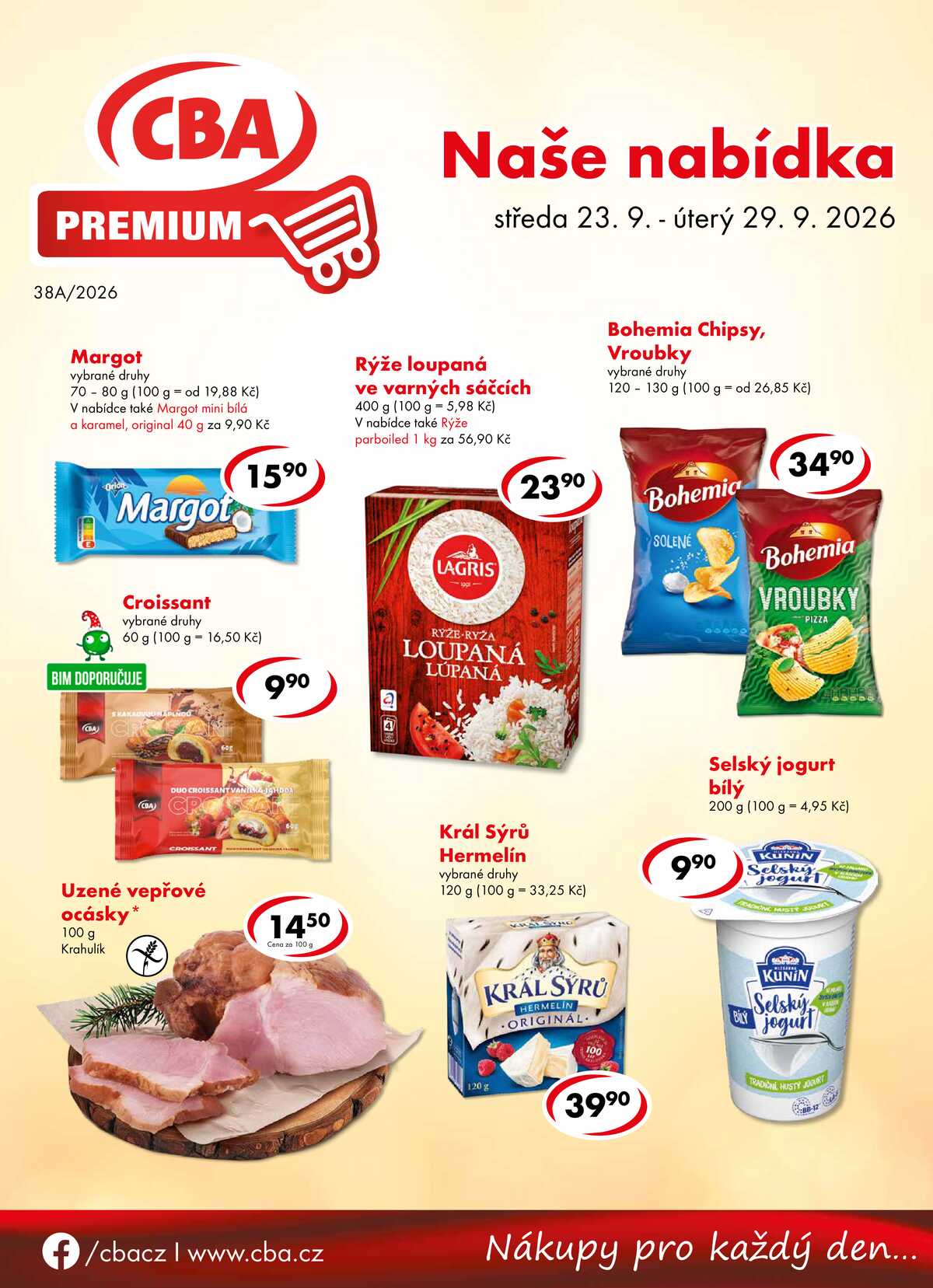 CBA Premium od 23.9. do 29.9.2026 strana 1
