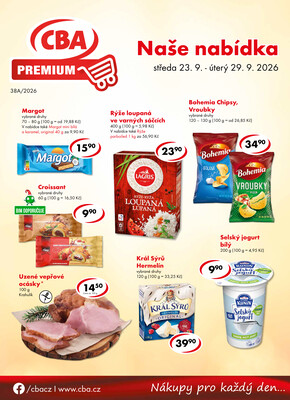 CBA Premium od 23.9. do 29.9.2026