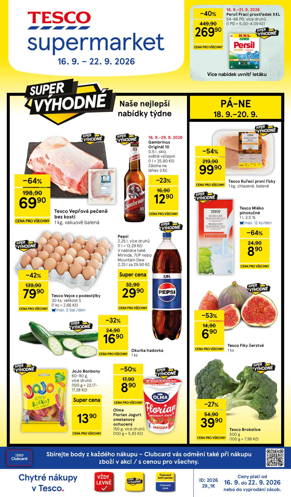 Tesco supermarkety od 16.9. do 22.9.2026 strana 1