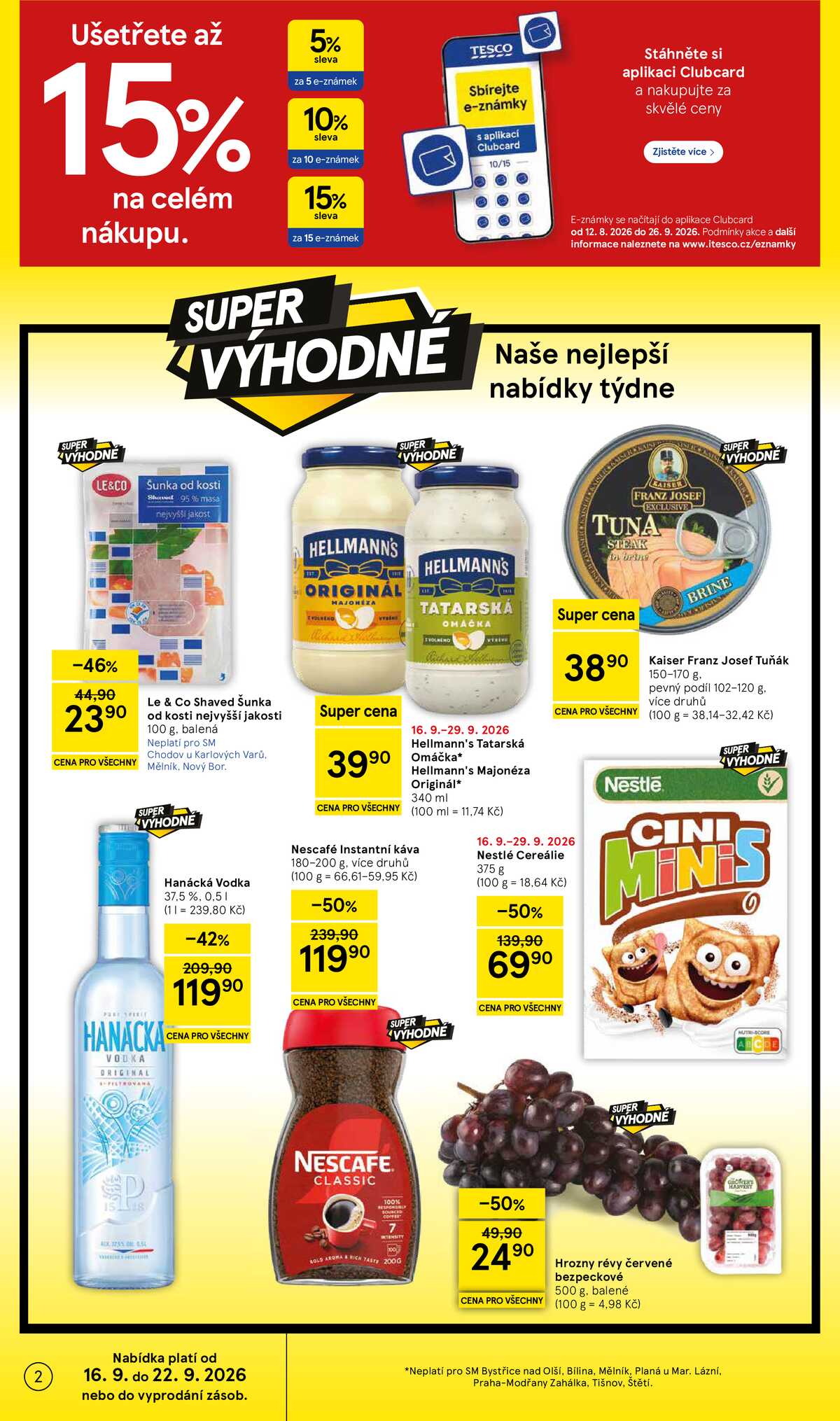 Tesco supermarkety od 16.9. do 22.9.2026 strana 2