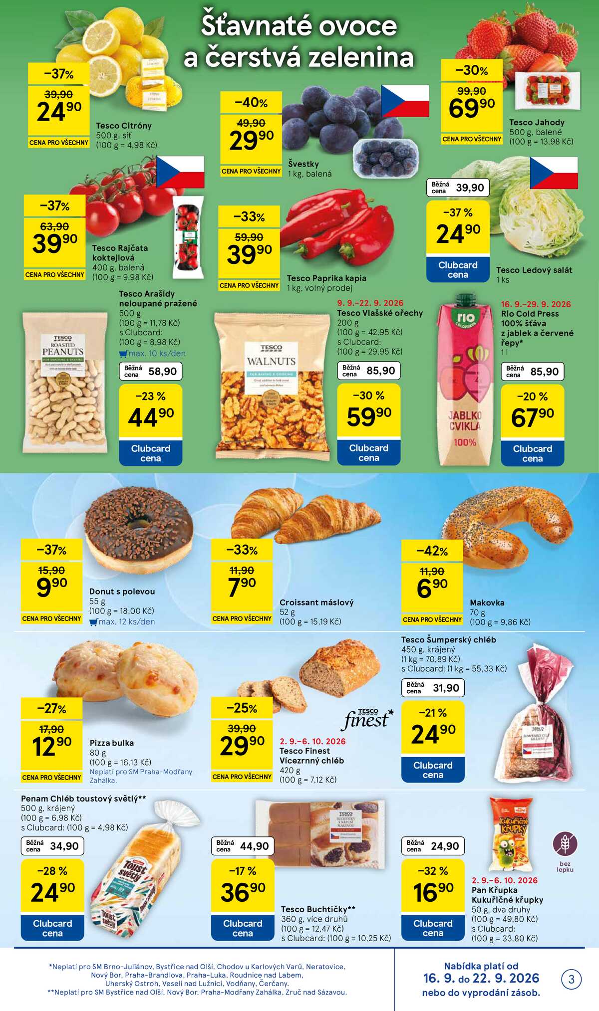 Tesco supermarkety od 16.9. do 22.9.2026 strana 3