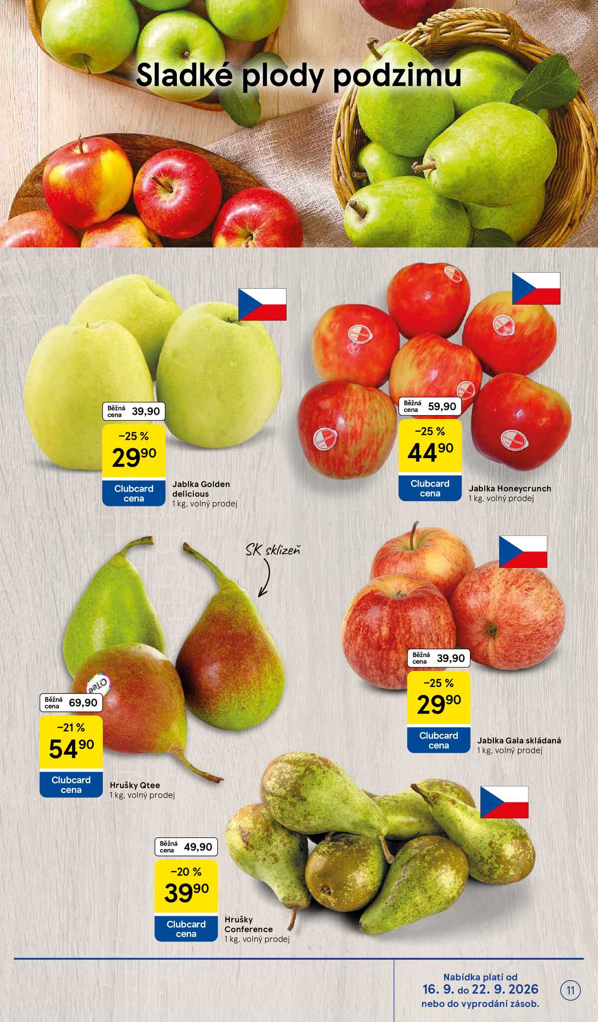 Tesco supermarkety od 16.9. do 22.9.2026 strana 11