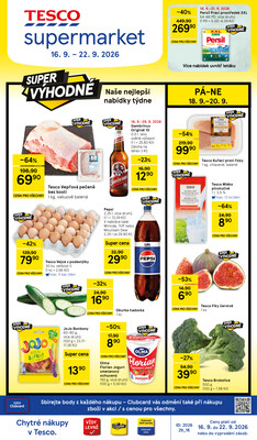 Tesco supermarkety od 16.9. do 22.9.2026