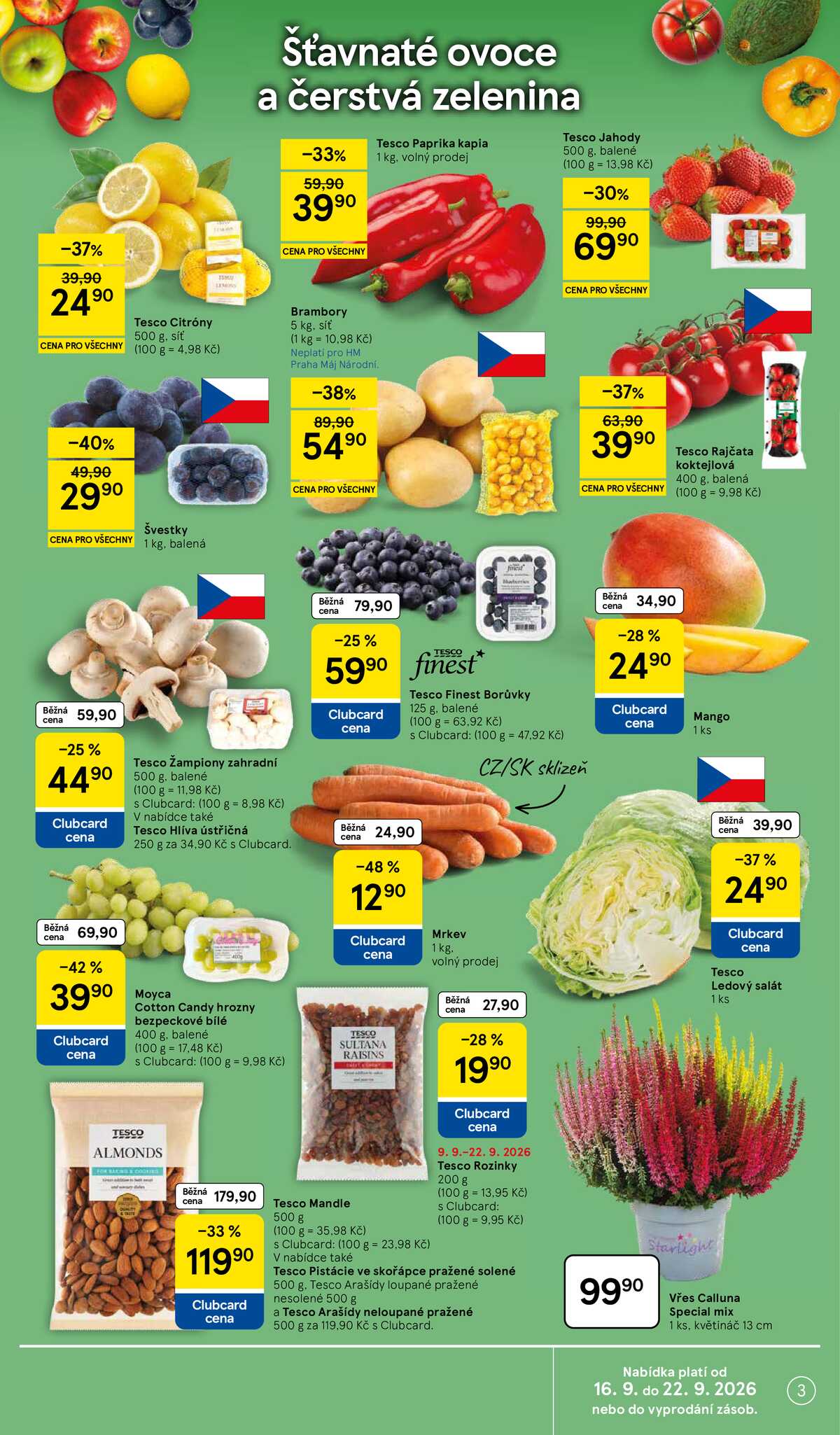Tesco hypermarkety od 16.9. do 22.9.2026 strana 3