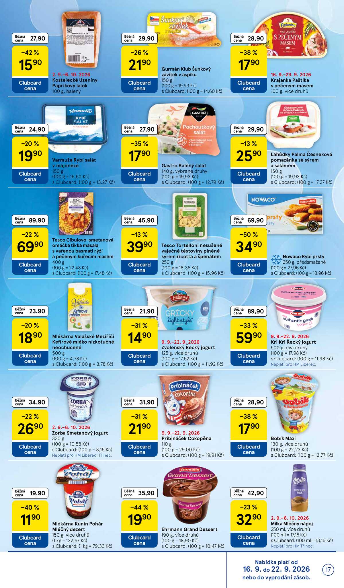 Tesco hypermarkety od 16.9. do 22.9.2026 strana 17