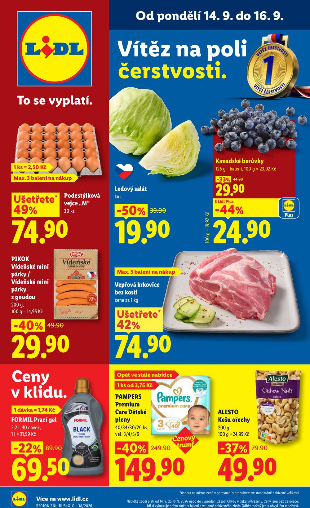 Leták Lidl - Lidl od 14.9. do 16.9.2026 - strana 1 Leták Lidl - Lidl od 14.9. do 16.9.2026 - strana 1