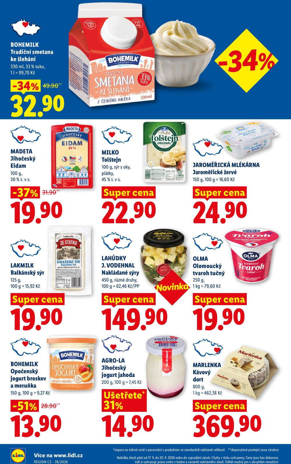 Lidl Čtvrtek od 17.9. do 20.9.2026