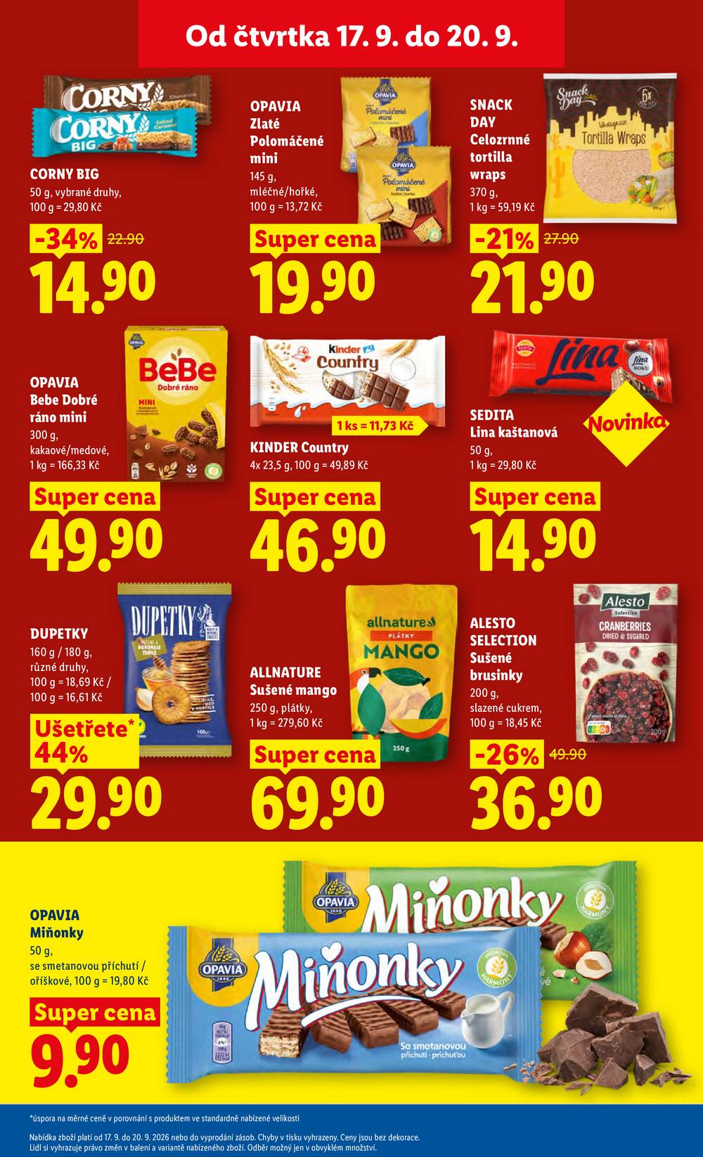 Lidl Čtvrtek od 17.9. do 20.9.2026