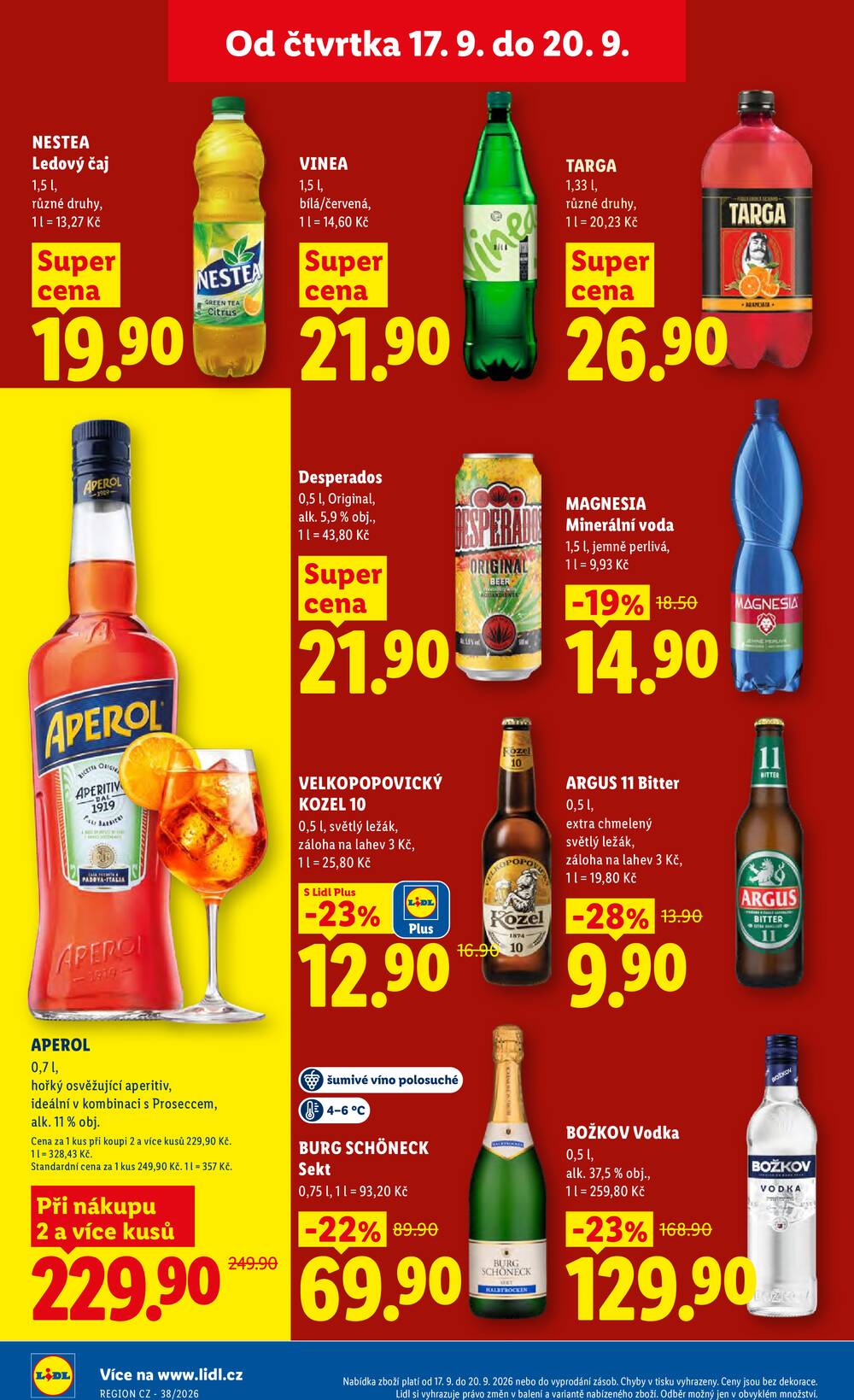 Lidl Čtvrtek od 17.9. do 20.9.2026