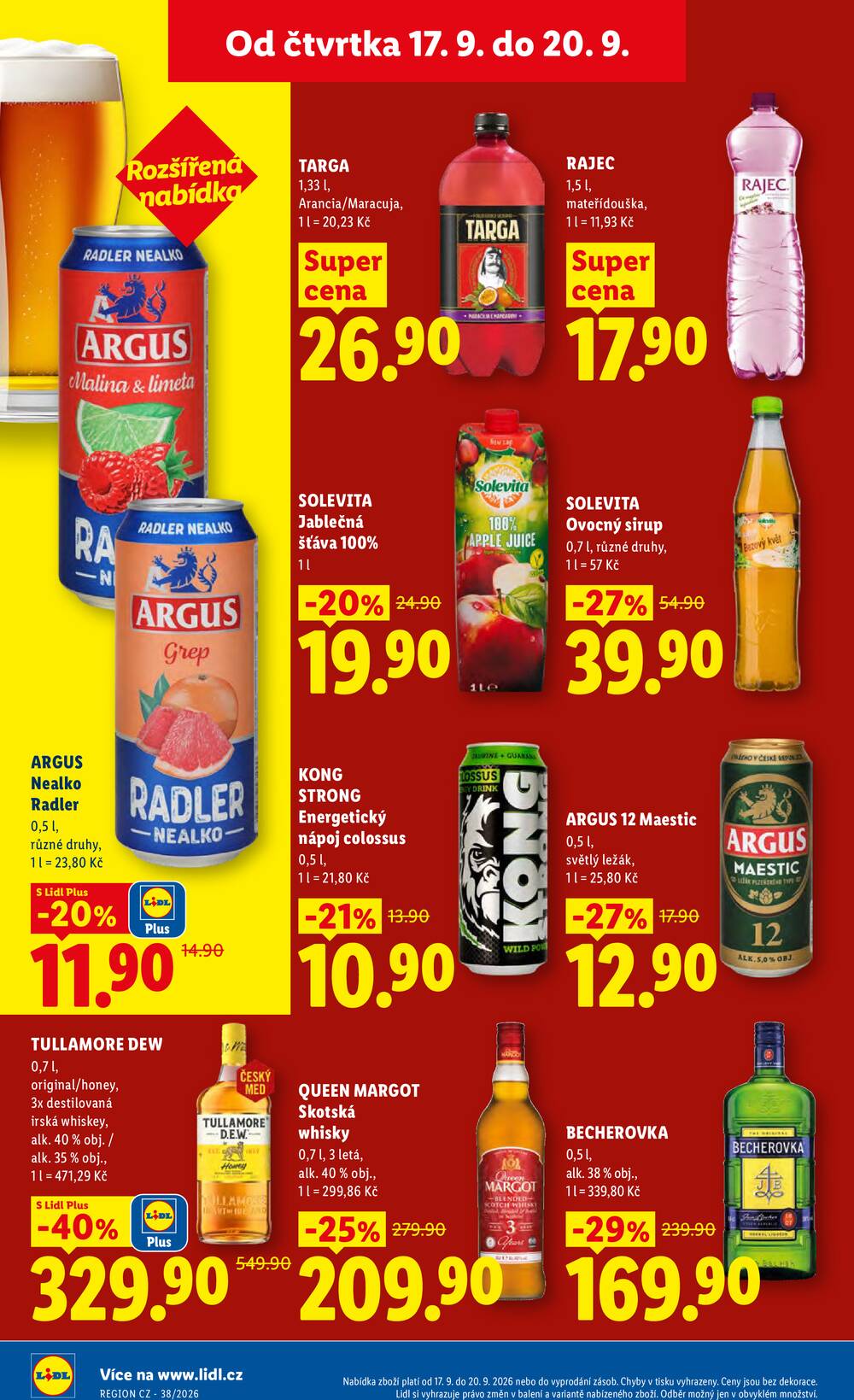 Lidl Čtvrtek od 17.9. do 20.9.2026