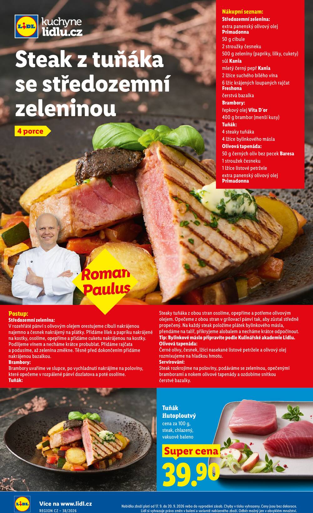 Lidl Čtvrtek od 17.9. do 20.9.2026