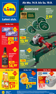 Leták Lidl Německo 14.9.-19.9.2026