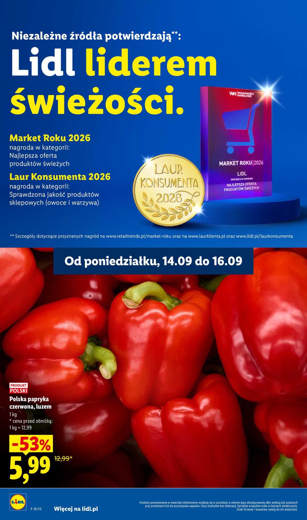 Leták Lidl Polsko 14.9.-16.9.2026 - Leták platí od 14. 9. do 16. 9. strana 26