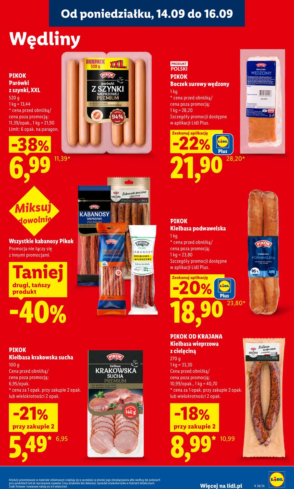 Leták Lidl Polsko 14.9.-16.9.2026 - Leták platí od 14. 9. do 16. 9. strana 39