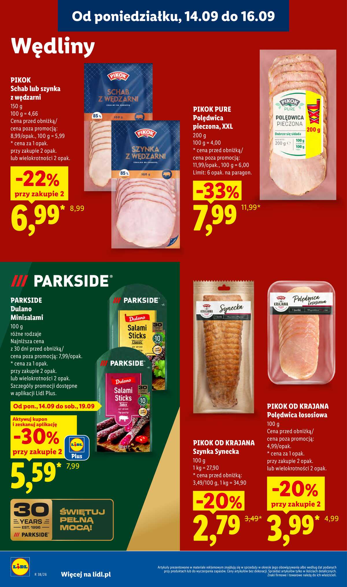 Leták Lidl Polsko 14.9.-16.9.2026 - Leták platí od 14. 9. do 16. 9. strana 40