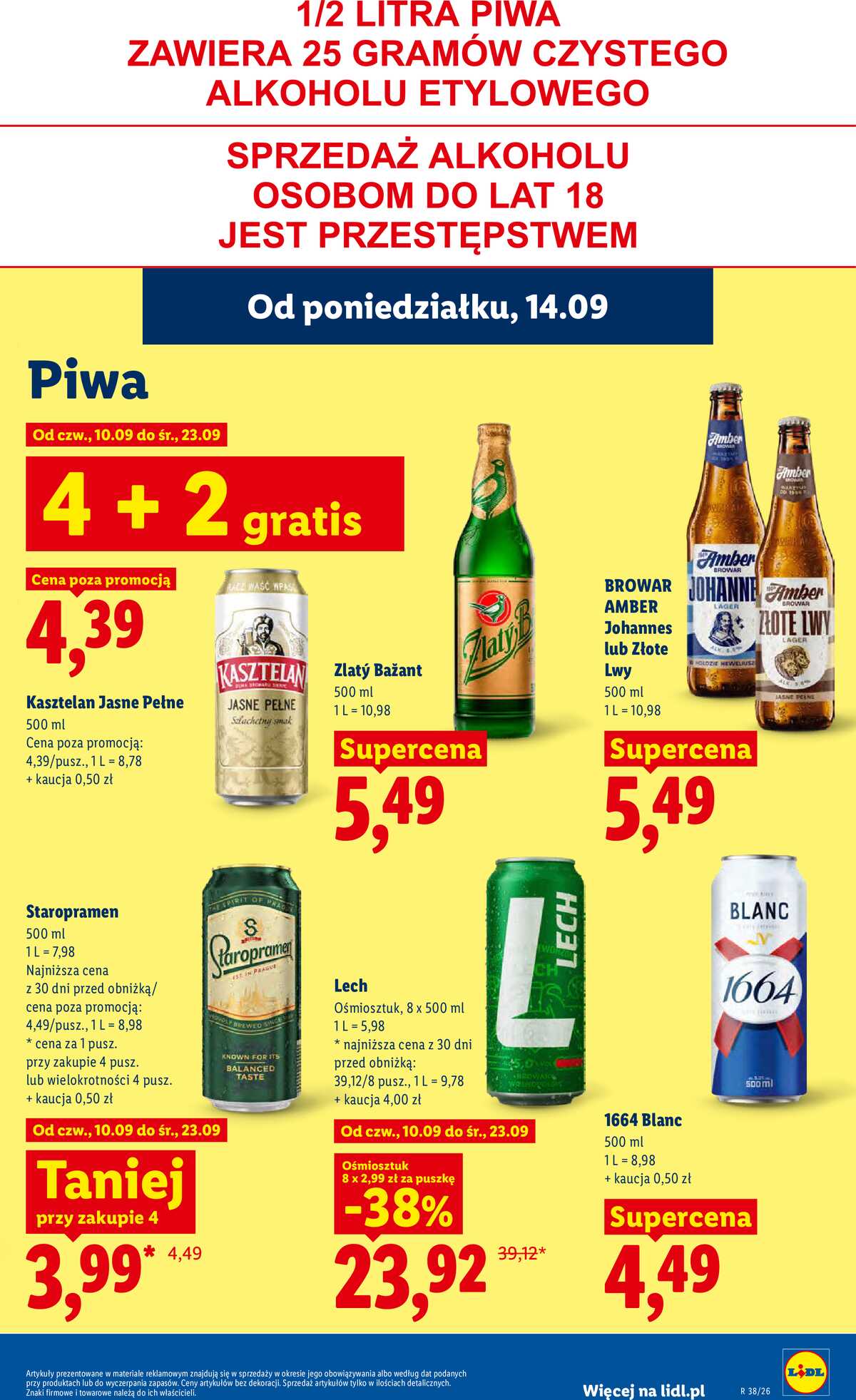 Leták Lidl Polsko 14.9.-16.9.2026 - Leták platí od 14. 9. do 16. 9. strana 61
