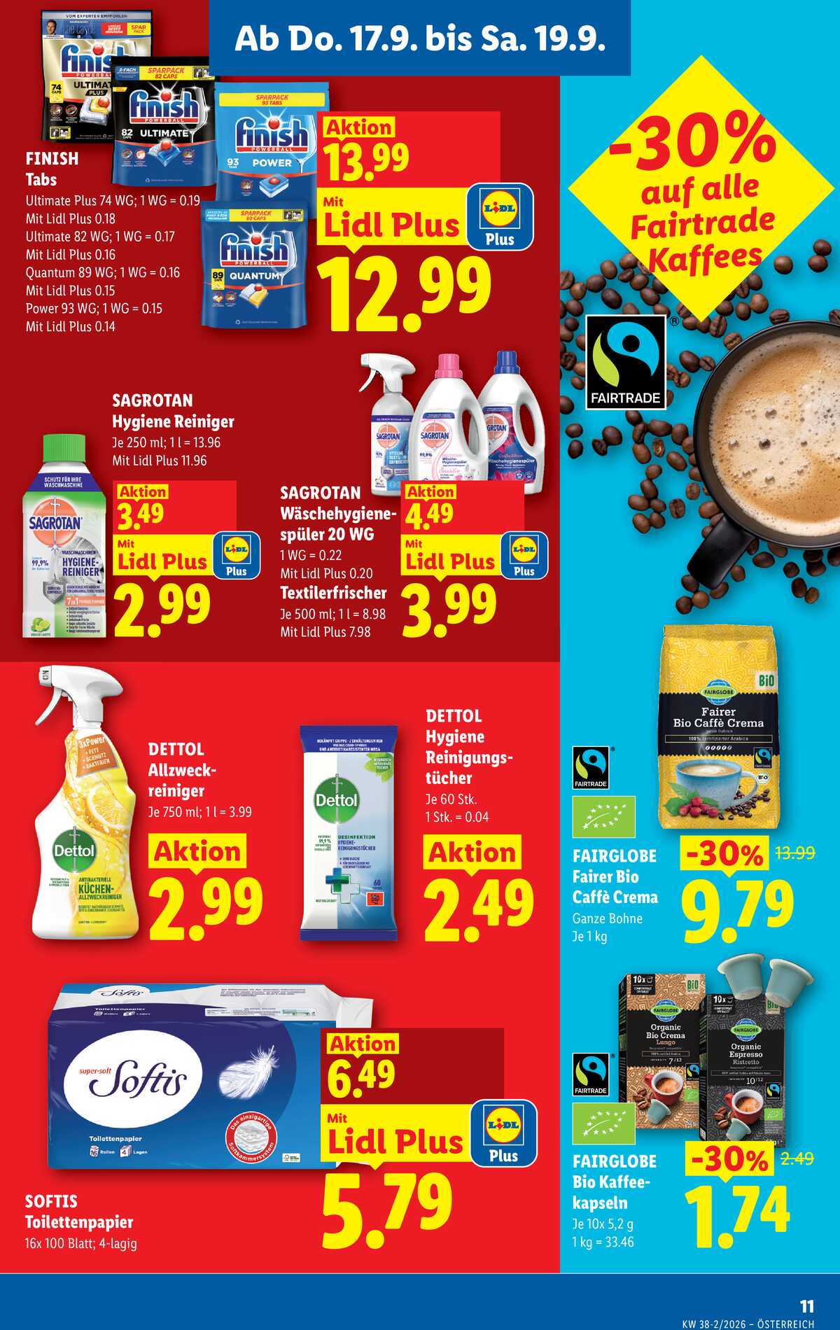Leták Lidl Rakousko 17.9.-23.9.2026 strana 13