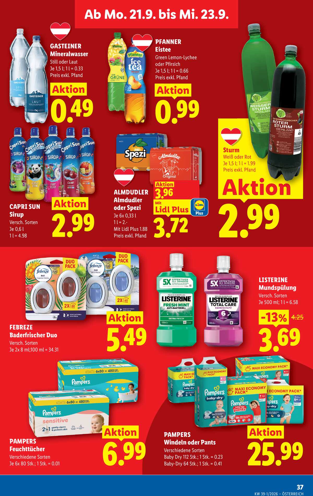 Leták Lidl Rakousko 17.9.-23.9.2026 strana 44