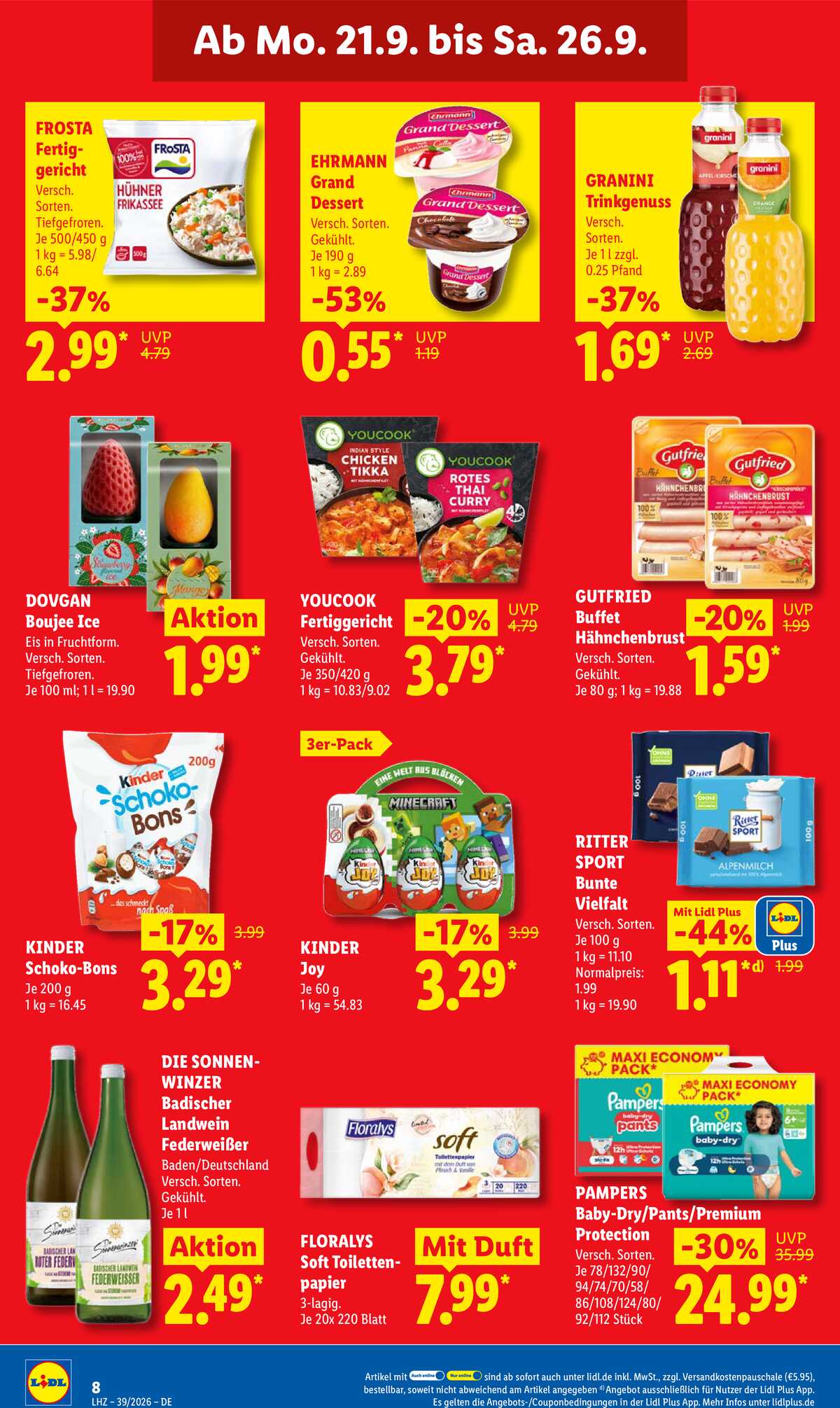 Leták Lidl Německo 21.9.-26.9.2026 strana 14
