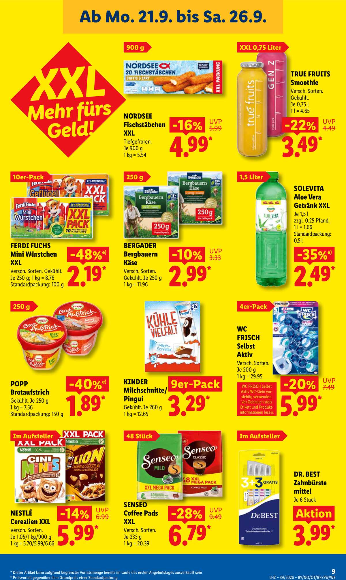 Leták Lidl Německo 21.9.-26.9.2026 strana 15