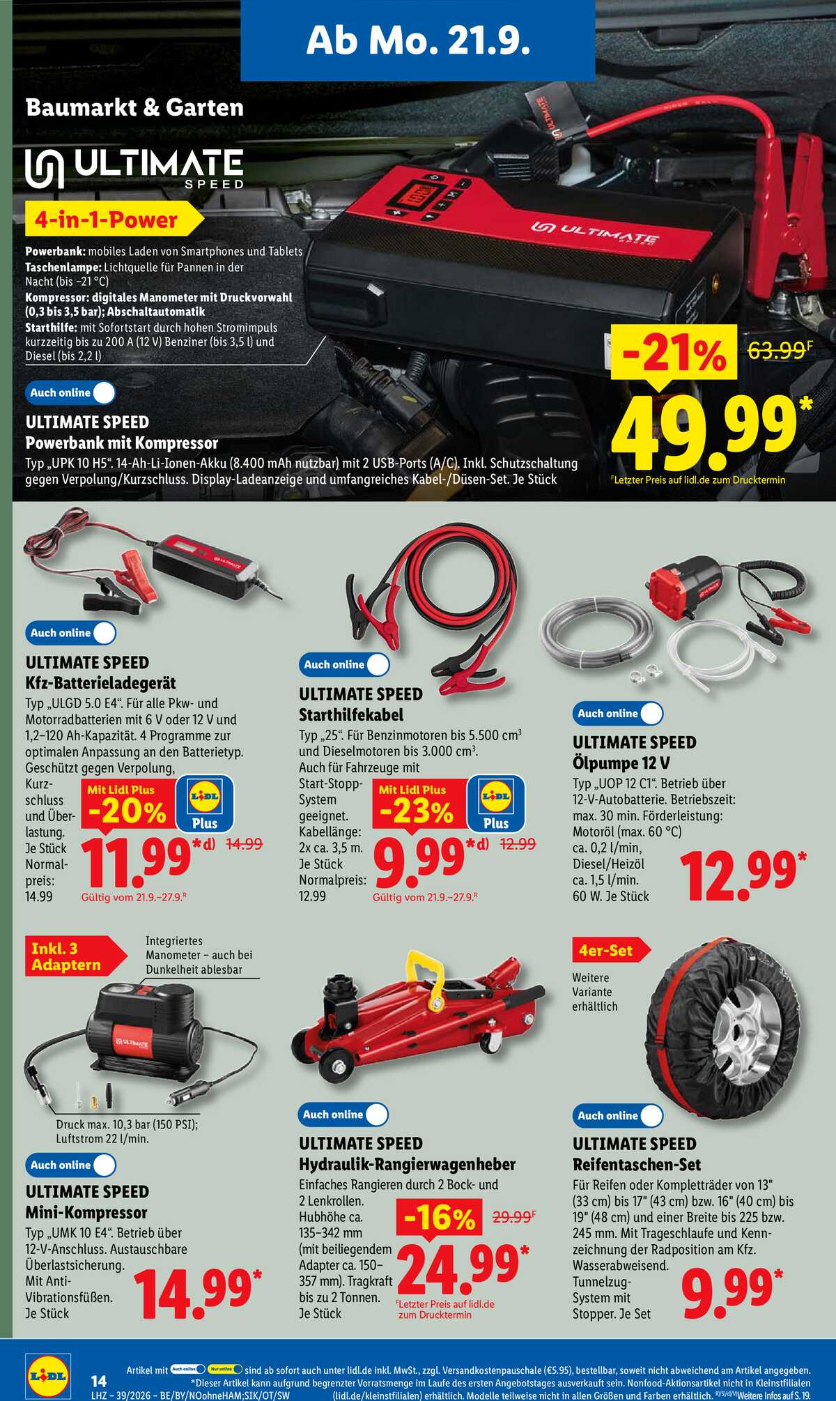 Leták Lidl Německo 21.9.-26.9.2026 strana 26