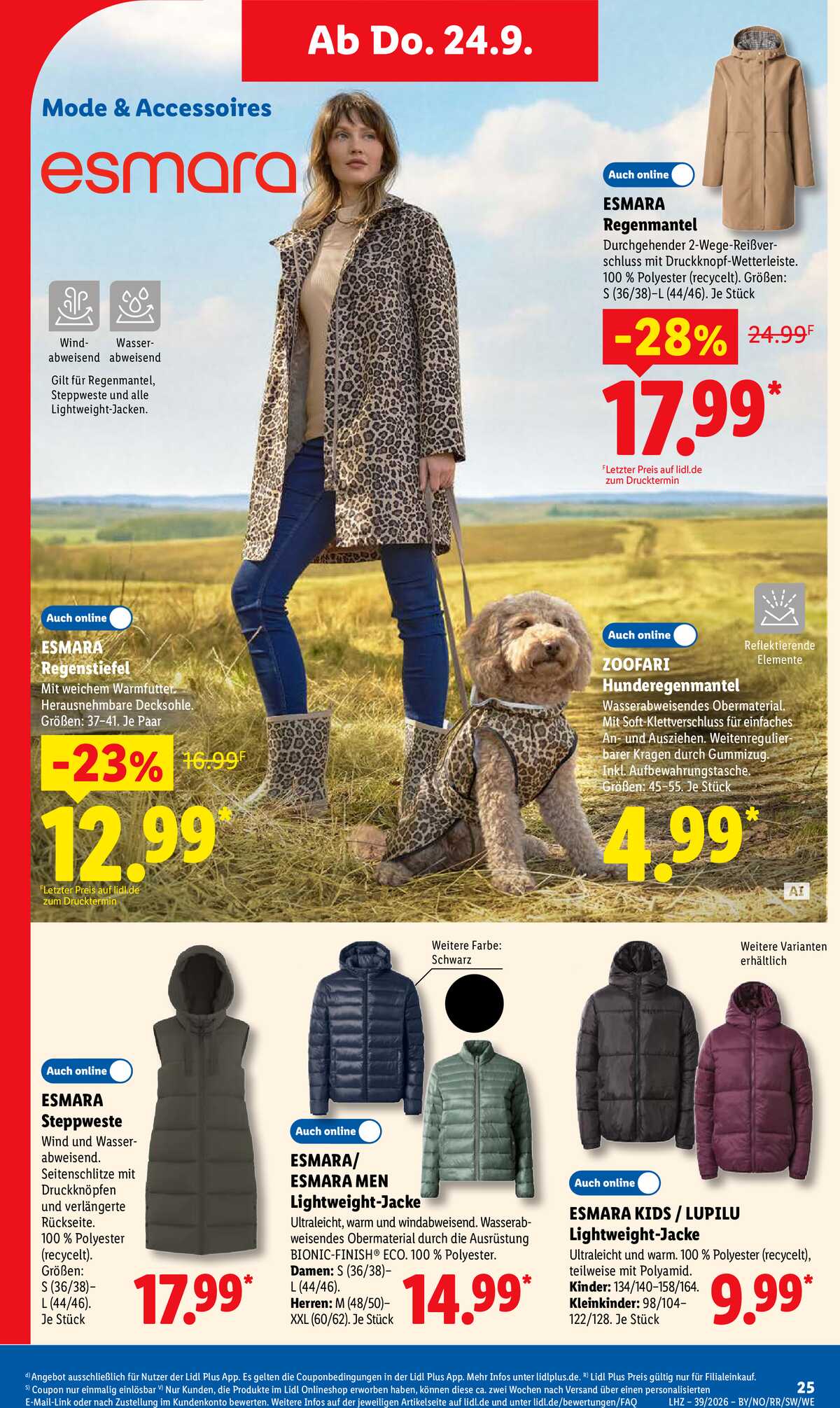 Leták Lidl Německo 21.9.-26.9.2026 strana 39