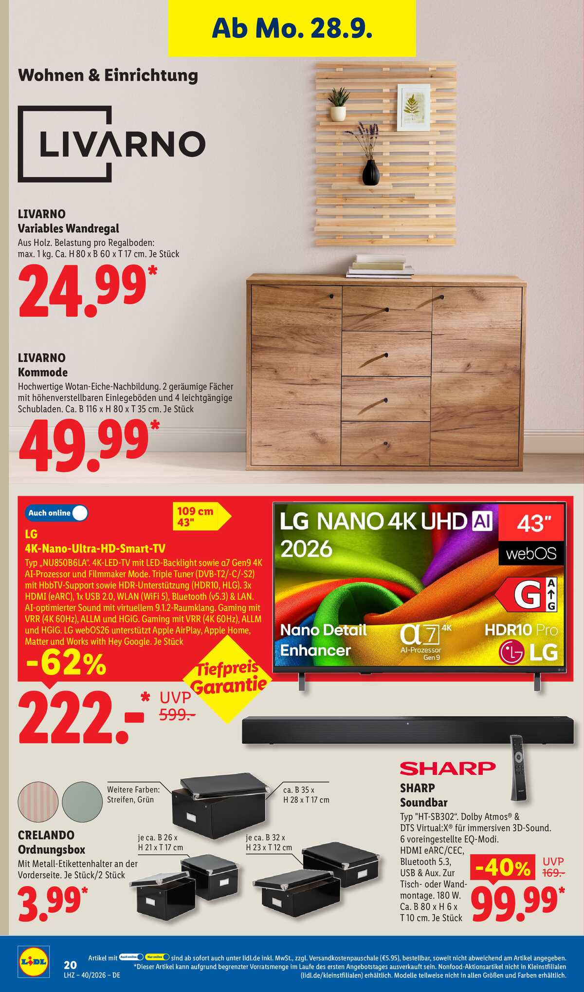 Leták Lidl Německo 28.9.-3.10.2026 strana 12
