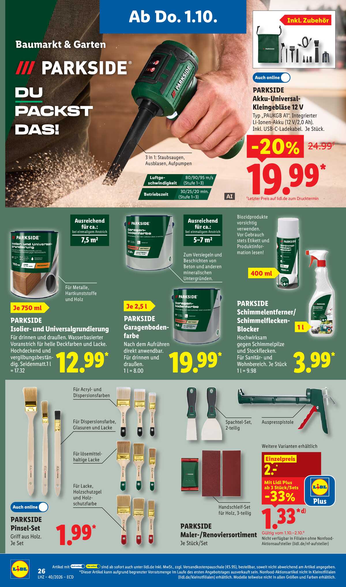 Leták Lidl Německo 28.9.-3.10.2026 strana 18