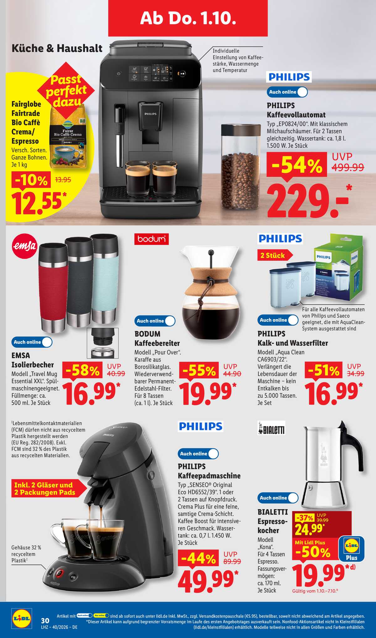 Leták Lidl Německo 28.9.-3.10.2026 strana 22