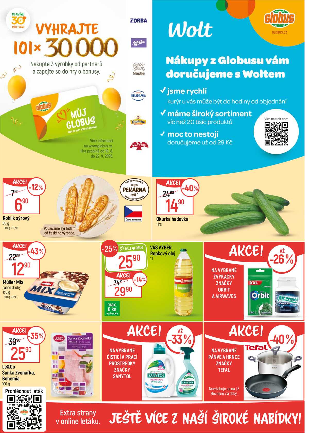 Akční leták Globus 16.9. - 22.9.2026 - Globus Praha - Centrum Černý Most strana 2