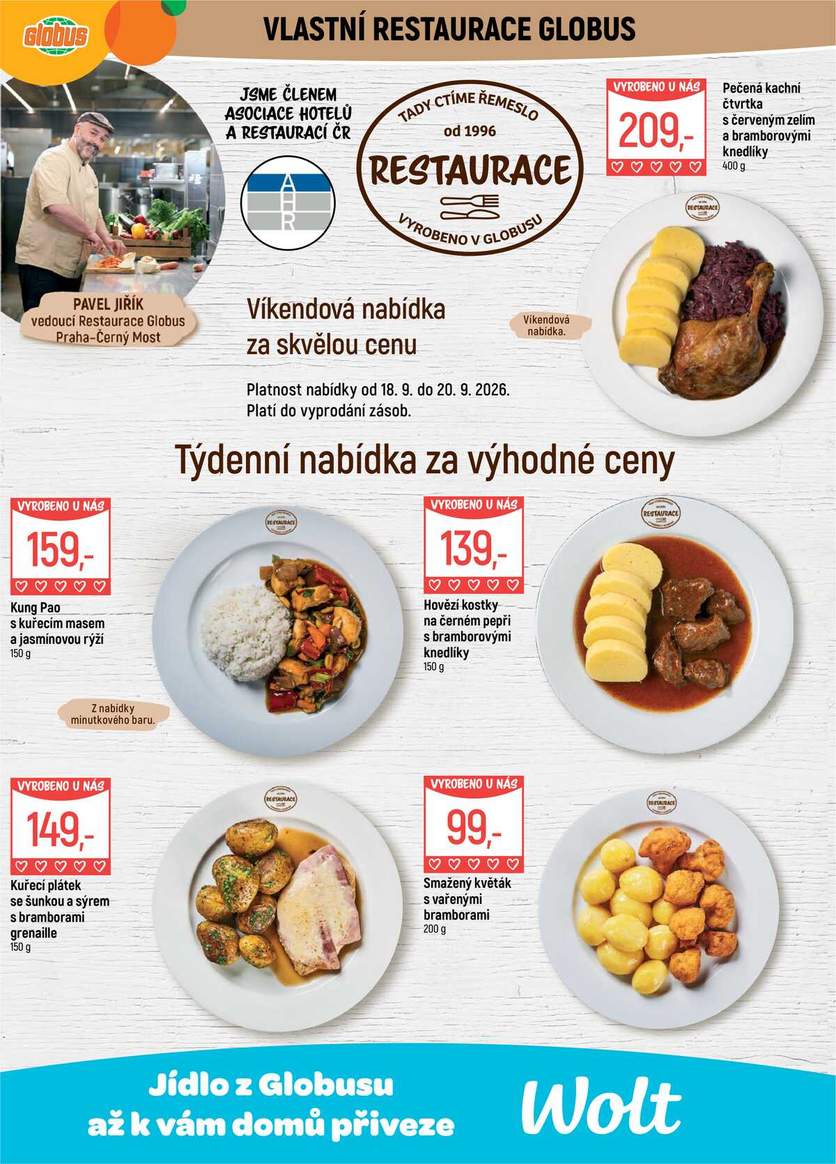 Akční leták Globus 16.9. - 22.9.2026 - Globus Praha - Centrum Černý Most strana 12