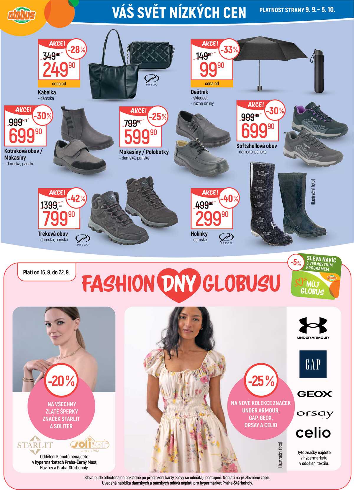 Akční leták Globus 16.9. - 22.9.2026 - Globus Praha - Centrum Černý Most strana 31