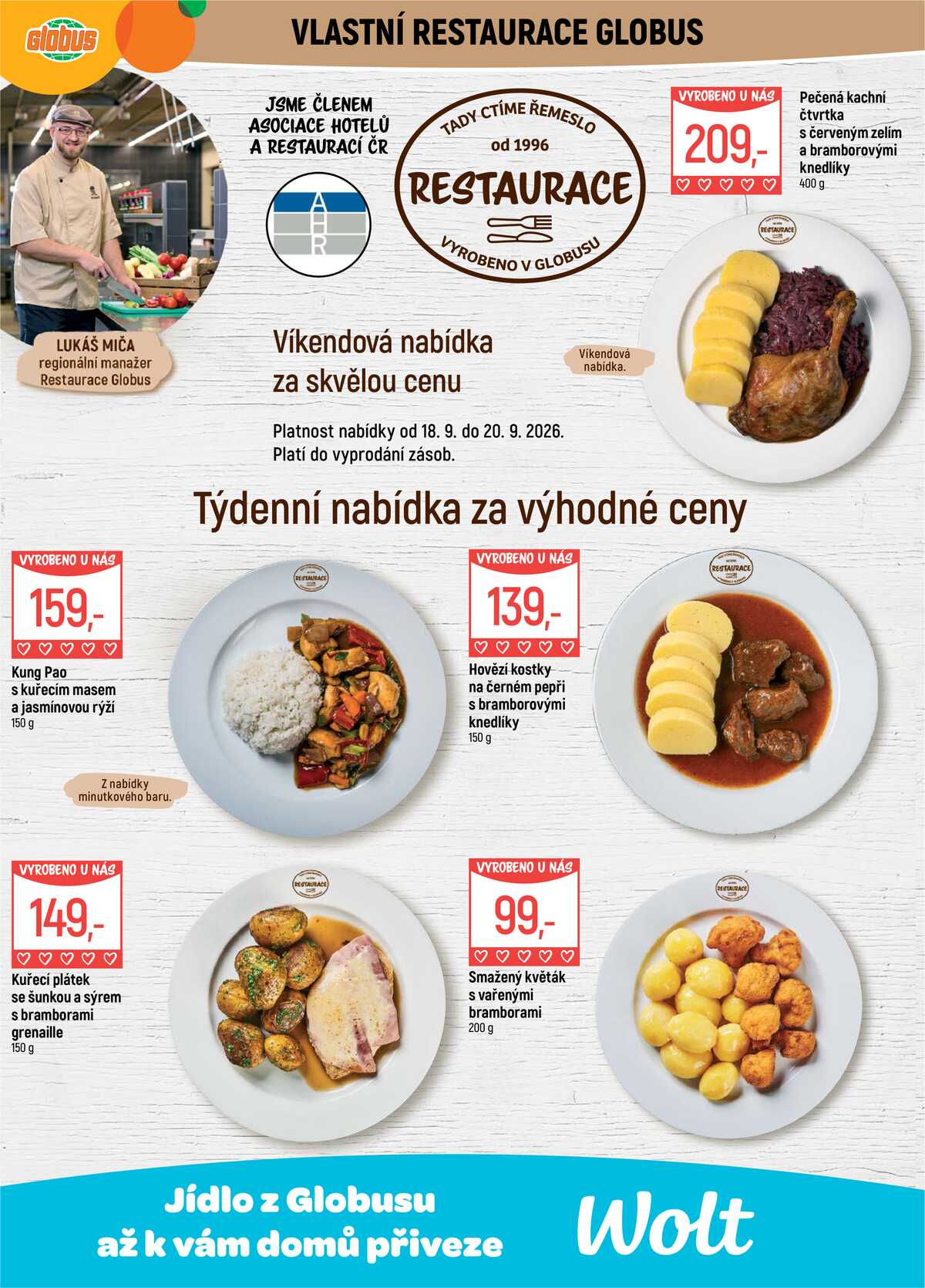 Akční leták Globus 16.9. - 22.9.2026 - Globus Praha - Čakovice strana 12